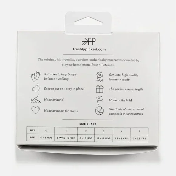 Freshly Picked Soft Baby Moccasin Shoes • 6-12 mo. - Picture 3 of 5